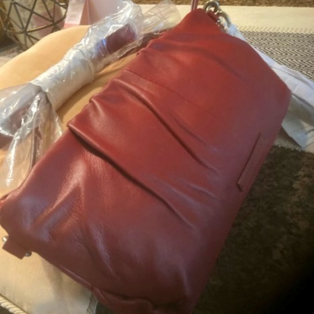 Lucky Brand Genuine Leather Lizz Clutch with Crossbody Strap NWT